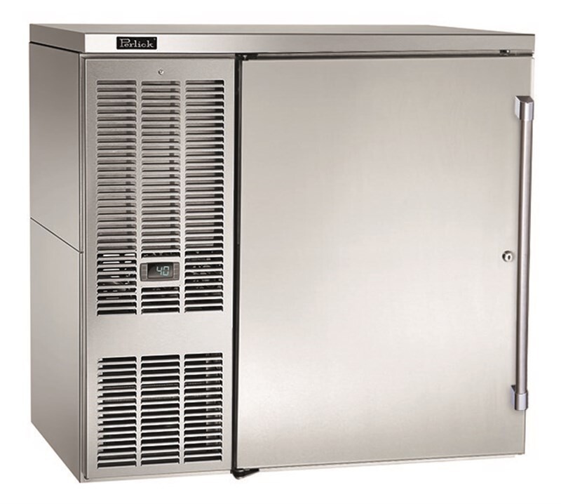 Perlick Self Contained Back Bar Refrigerators are expertly crafted to deliver the quality you’ve come to expect from Perlick. This One Door, 36" unit features a left side compressor with a so
