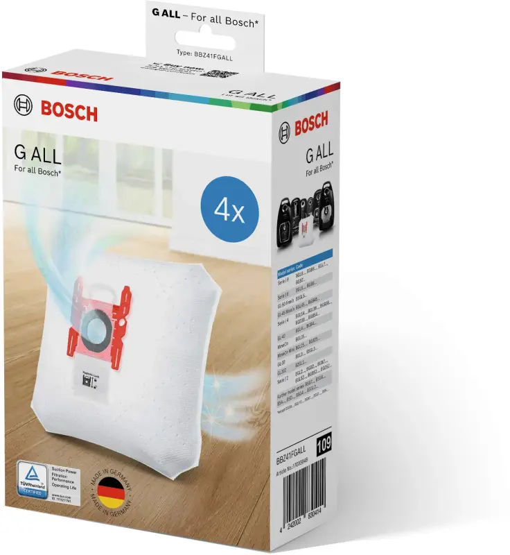 Vacuum Bags - Type G (4 pack) BBZ41FGALL BBZ41FGALL