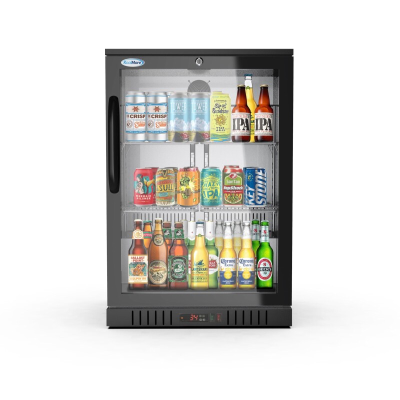 24 in. One-Door Back Bar Refrigerator - 4.1 Cu Ft BC1DSWBK