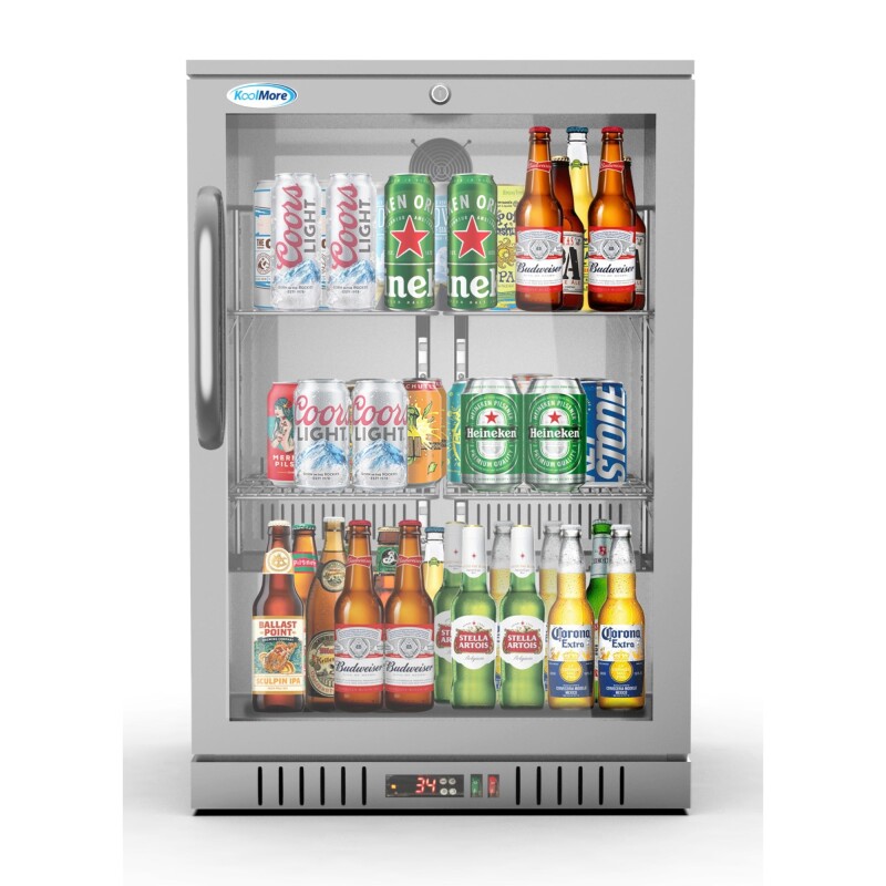 24 in. One-Door Back Bar Refrigerator - 4.1 Cu Ft BC1DSWSS