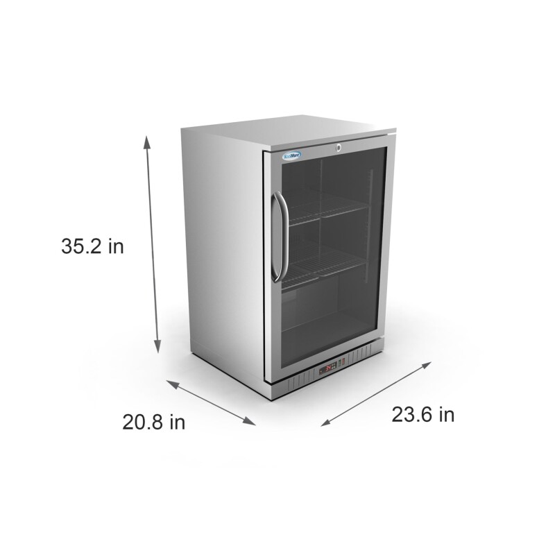 24 in. One-Door Back Bar Refrigerator - 4.1 Cu Ft BC1DSWSS, product image 6 of 8