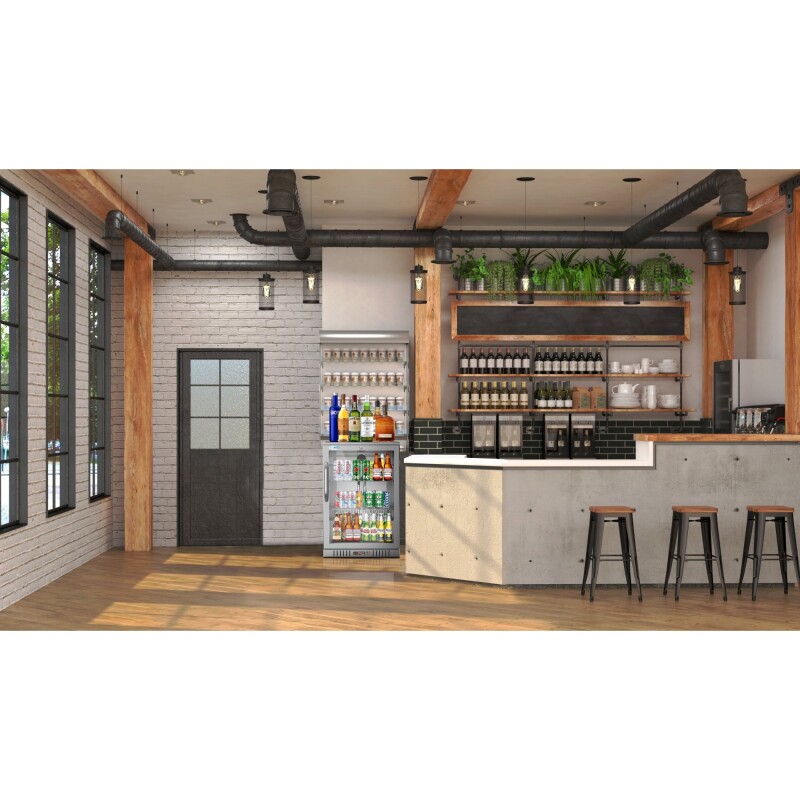 24 in. One-Door Back Bar Refrigerator - 4.1 Cu Ft BC1DSWSS, product image 7 of 8