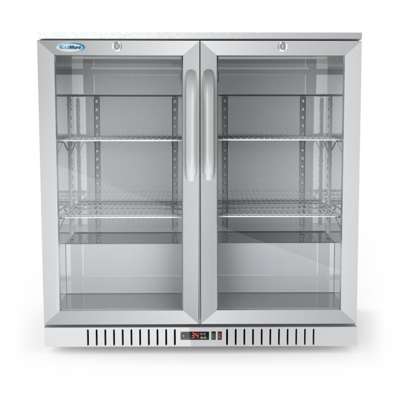 35 in. Two-Door Back Bar Refrigerator - 7.4 Cu Ft BC2DSWSS, product image 2 of 10