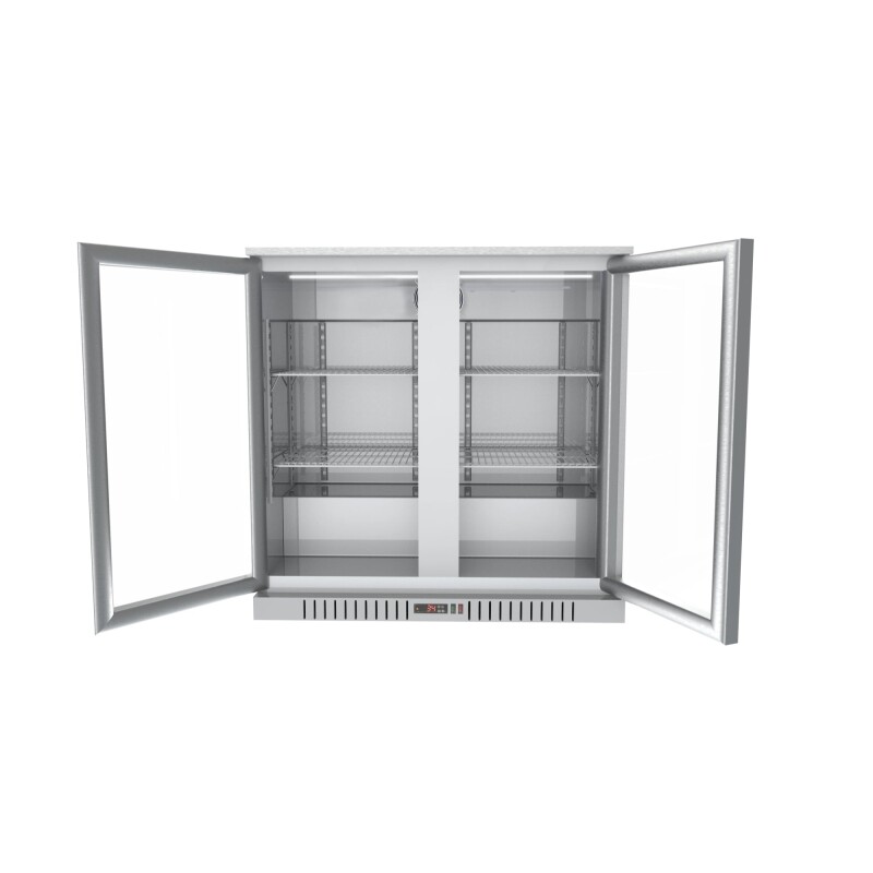 35 in. Two-Door Back Bar Refrigerator - 7.4 Cu Ft BC2DSWSS, product image 3 of 10