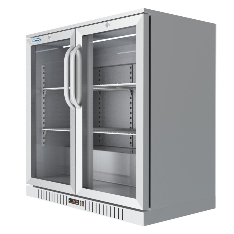 35 in. Two-Door Back Bar Refrigerator - 7.4 Cu Ft BC2DSWSS, product image 9 of 10