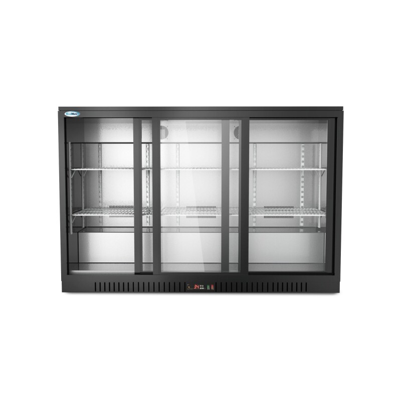 53 in. Three-Door Back Bar Refrigerator - 11.3 Cu Ft BC3DSLBK, product image 3 of 9