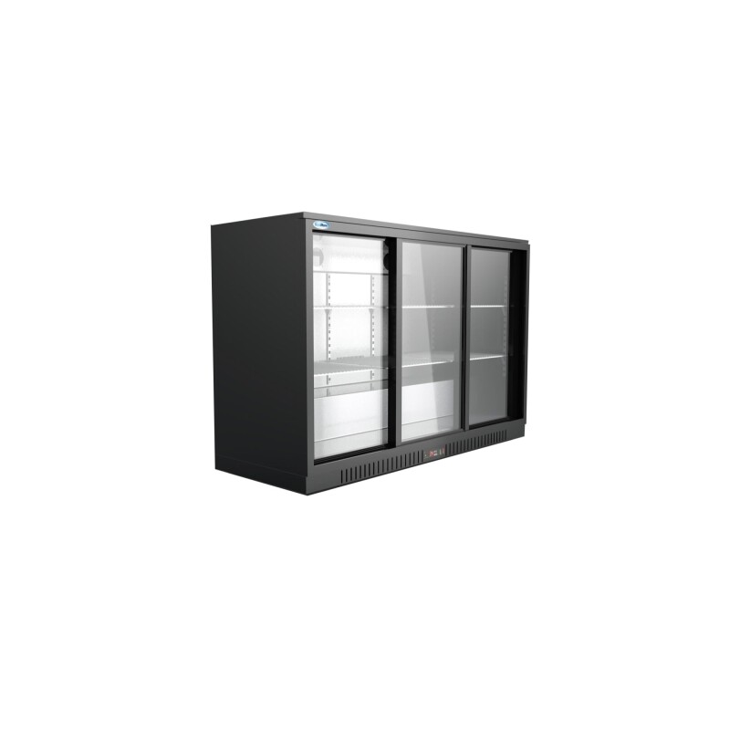 53 in. Three-Door Back Bar Refrigerator - 11.3 Cu Ft BC3DSLBK, product image 4 of 9