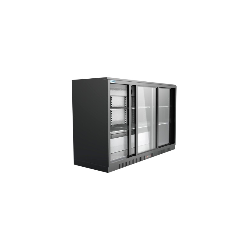 53 in. Three-Door Back Bar Refrigerator - 11.3 Cu Ft BC3DSLBK, product image 5 of 9