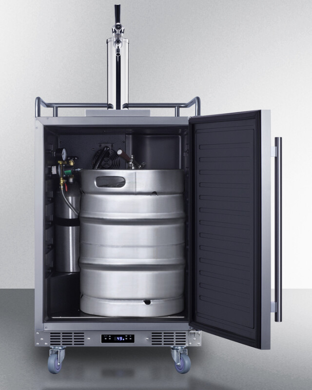 24" Wide Built-In Outdoor Commercial Beer Kegerator BC74OSCOM