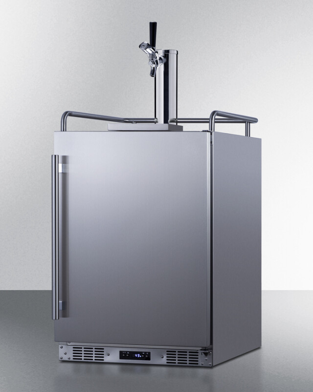 24" Wide Built-In Outdoor Commercial Beer Kegerator BC74OSCOM