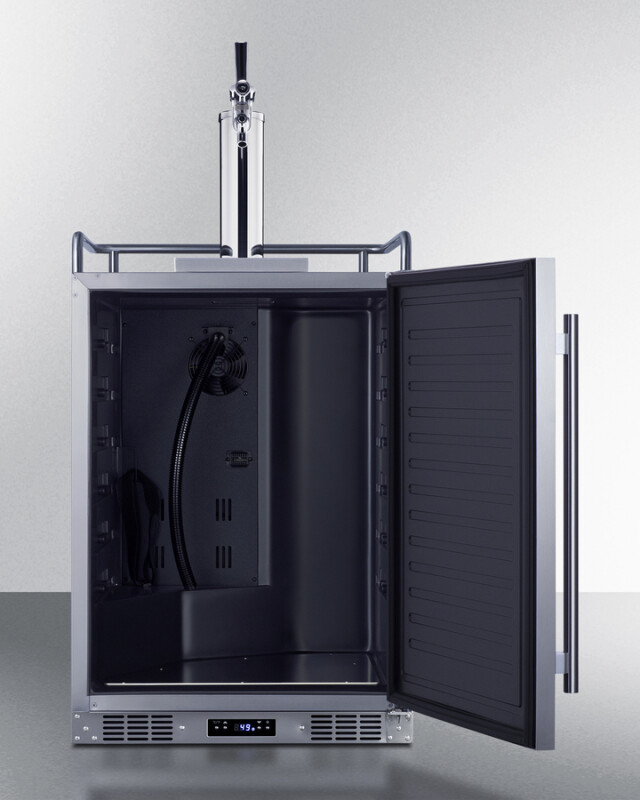 24" Wide Built-In Outdoor Commercial Beer Kegerator BC74OSCOM