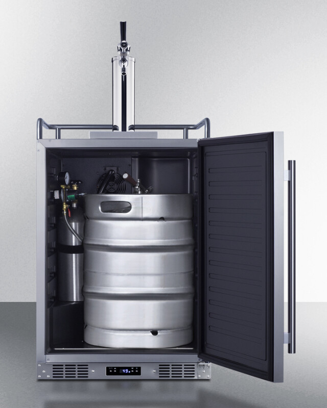24" Wide Built-In Outdoor Commercial Beer Kegerator BC74OSCOM
