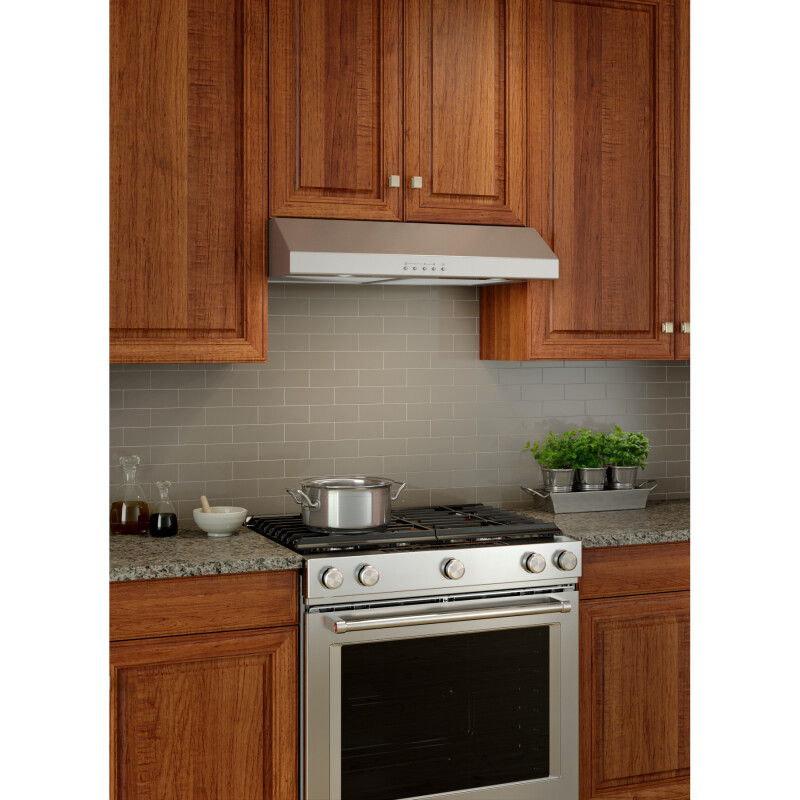 Glacier 30-Inch Convertible Under-Cabinet Range Hood, 375 Max Blower CFM BCSQ130SS