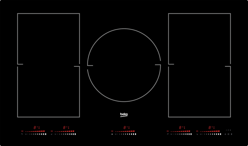 36" Built-In Induction Cooktop with 5 Zones and Touch Control BCTI36510