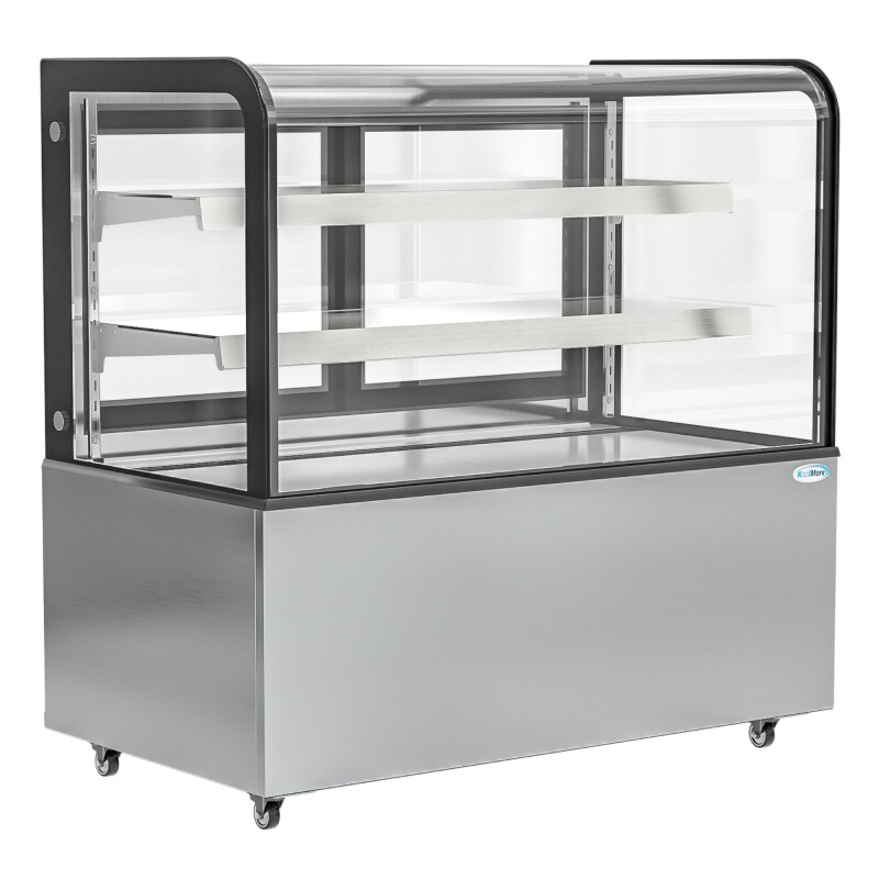 47 in. Dry Bakery Display Case with Front Curved Glass Protection, 14 cu ft BDC13C, product image 2 of 12