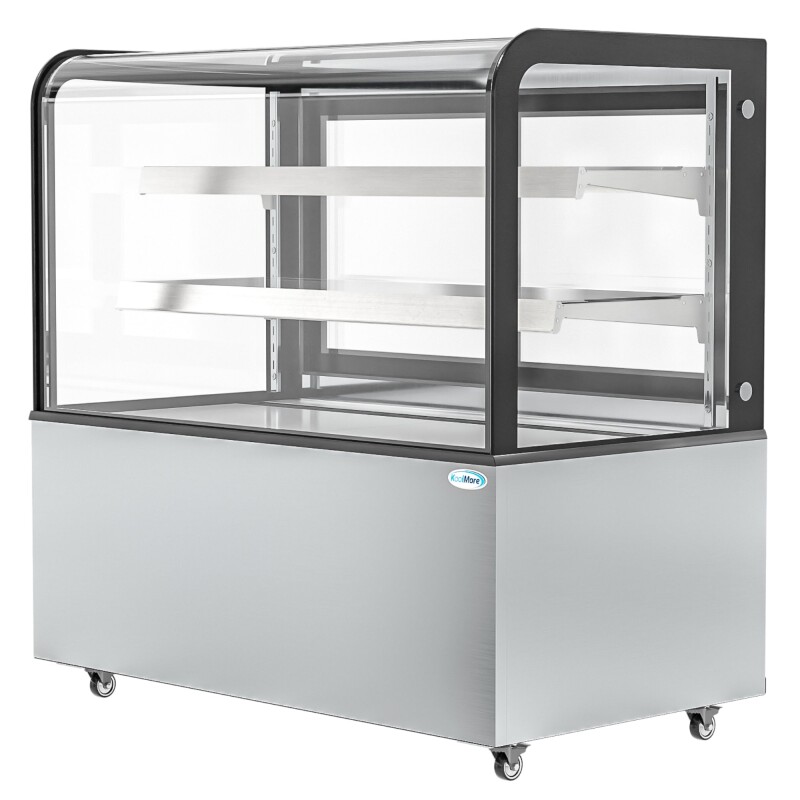 47 in. Dry Bakery Display Case with Front Curved Glass Protection, 14 cu ft BDC13C, product image 3 of 12