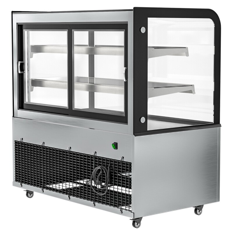 47 in. Dry Bakery Display Case with Front Curved Glass Protection, 14 cu ft BDC13C, product image 4 of 12