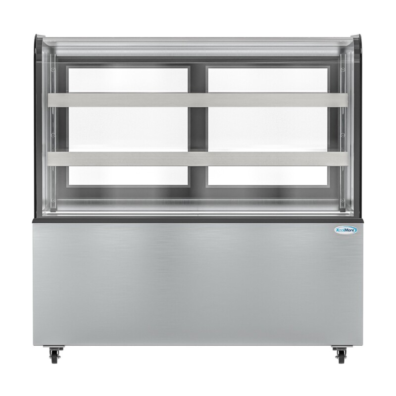 47 in. Dry Bakery Display Case with Front Curved Glass Protection, 14 cu ft BDC13C, product image 5 of 12