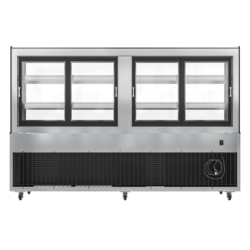 71 in. Dry Bakery Display Case with Front Curved Glass Protection, 20 cu ft BDC20C, product image 6 of 12