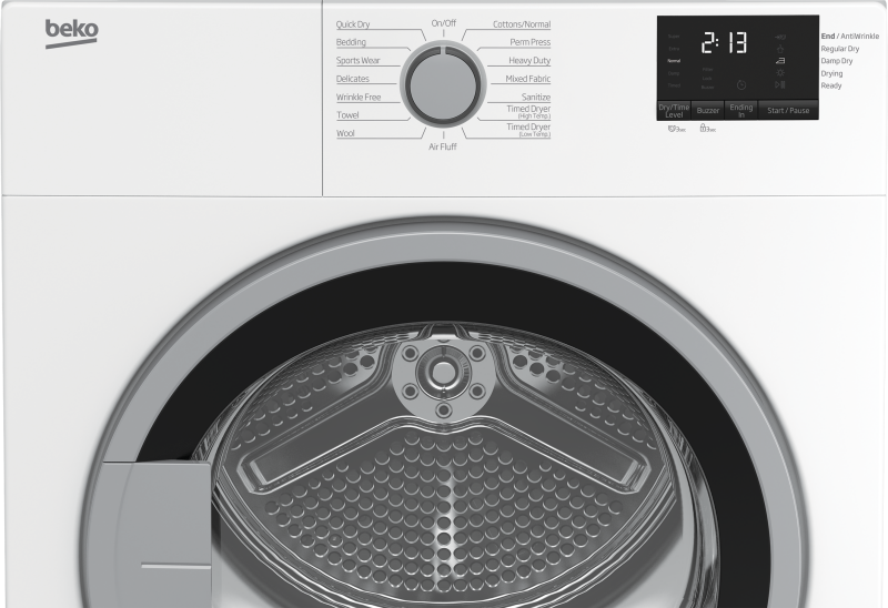 Electric Vented Dryer 3.7 cu-ft, Stack kit included BDV7200X2