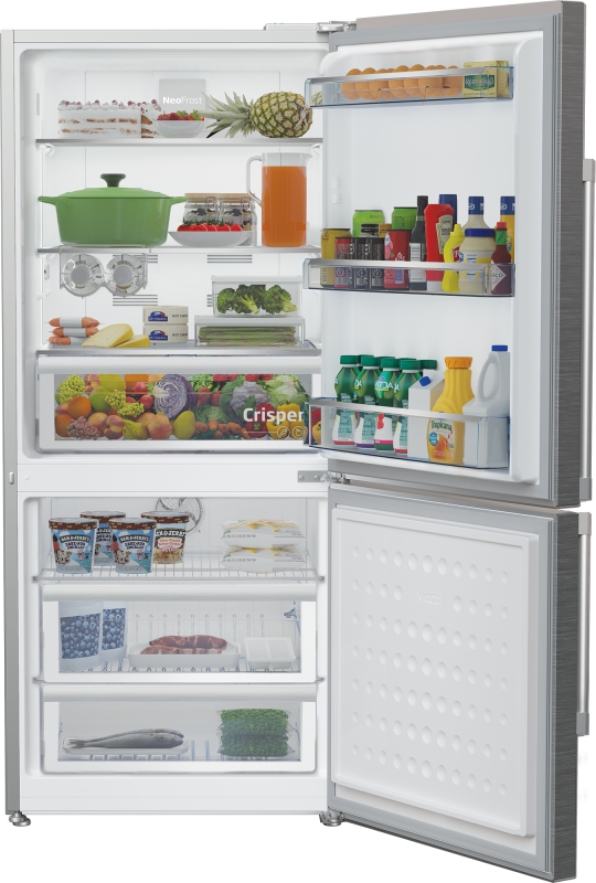 30" Freezer Bottom Stainless Steel Refrigerator BFBF3018SS