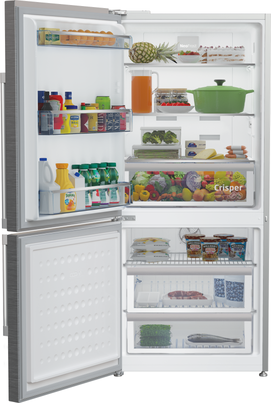 30" Freezer Bottom Stainless Steel Refrigerator (Left Hinge) BFBF3018SSL