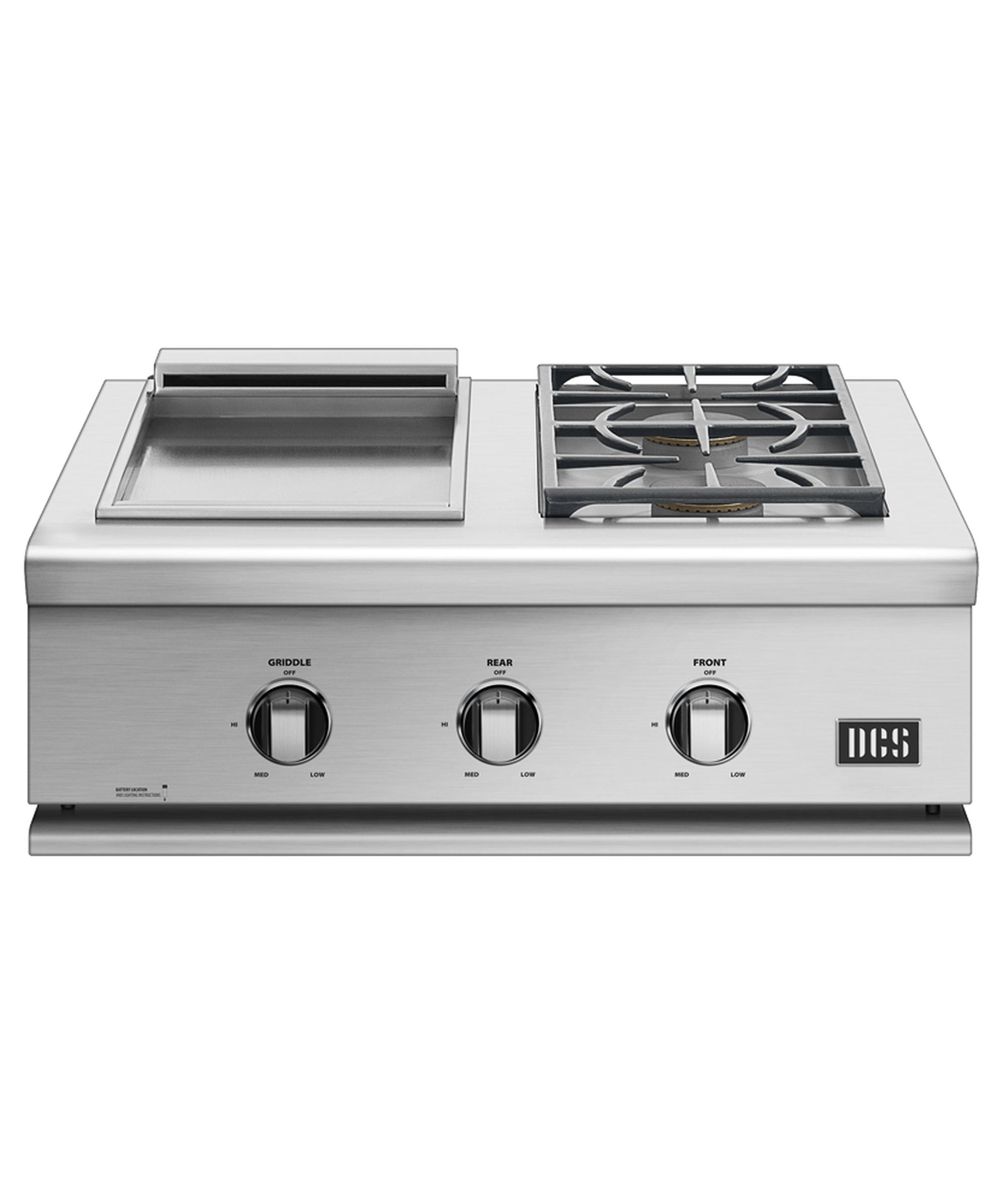 30" Series 7 Griddle/Double Side Burner BFGC30BGDL