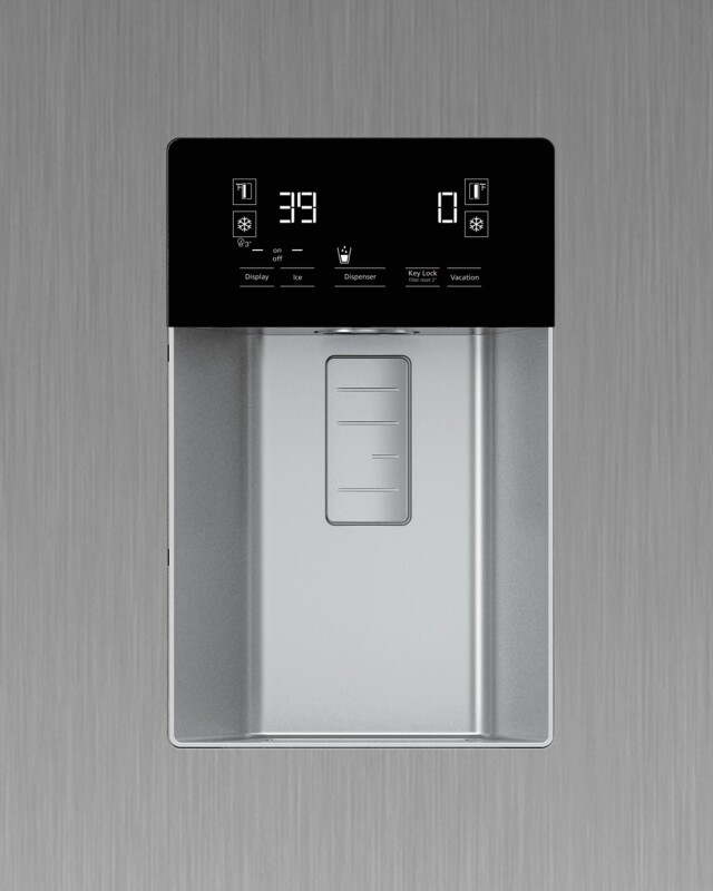 36" Side by Side Stainless Steel Refrigerator with Auto Ice and Water Through the Door BFSB3622SS