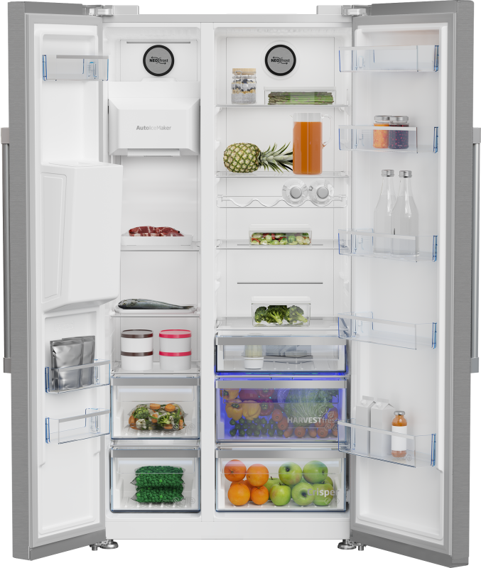 36" Side by Side Refrigerator with Harvestfresh BFSB3622XSS