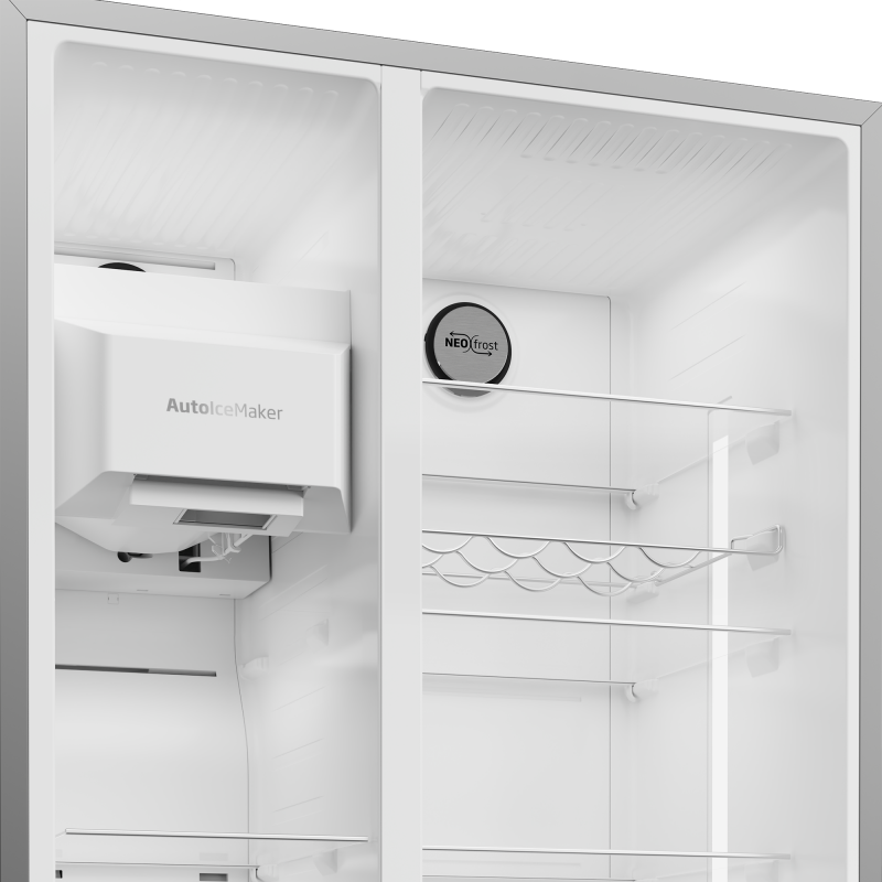 36" Side by Side Refrigerator with Harvestfresh BFSB3622XSS