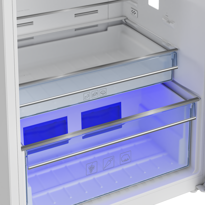 28" Freezer Top Stainless Steel Refrigerator with Auto Ice Maker BFTF2716SSIM