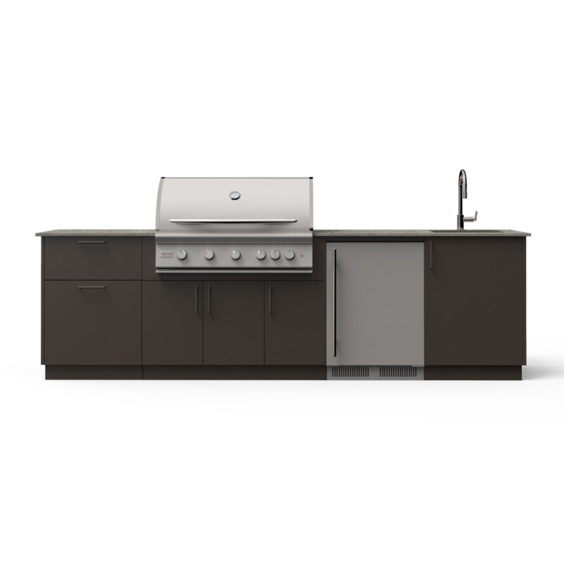 Golden Hour 10-Ft Outdoor Kitchen Island w/ 40-Inch Premium LTE+ BGLDH40NG
