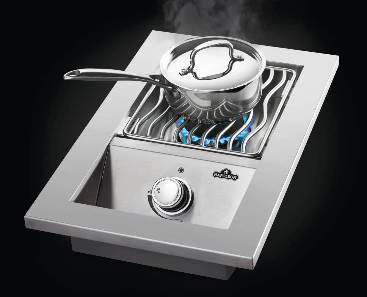 Built-in 500 Series Single Range Top Burner with Stainless Steel Cover BI10RTPSS