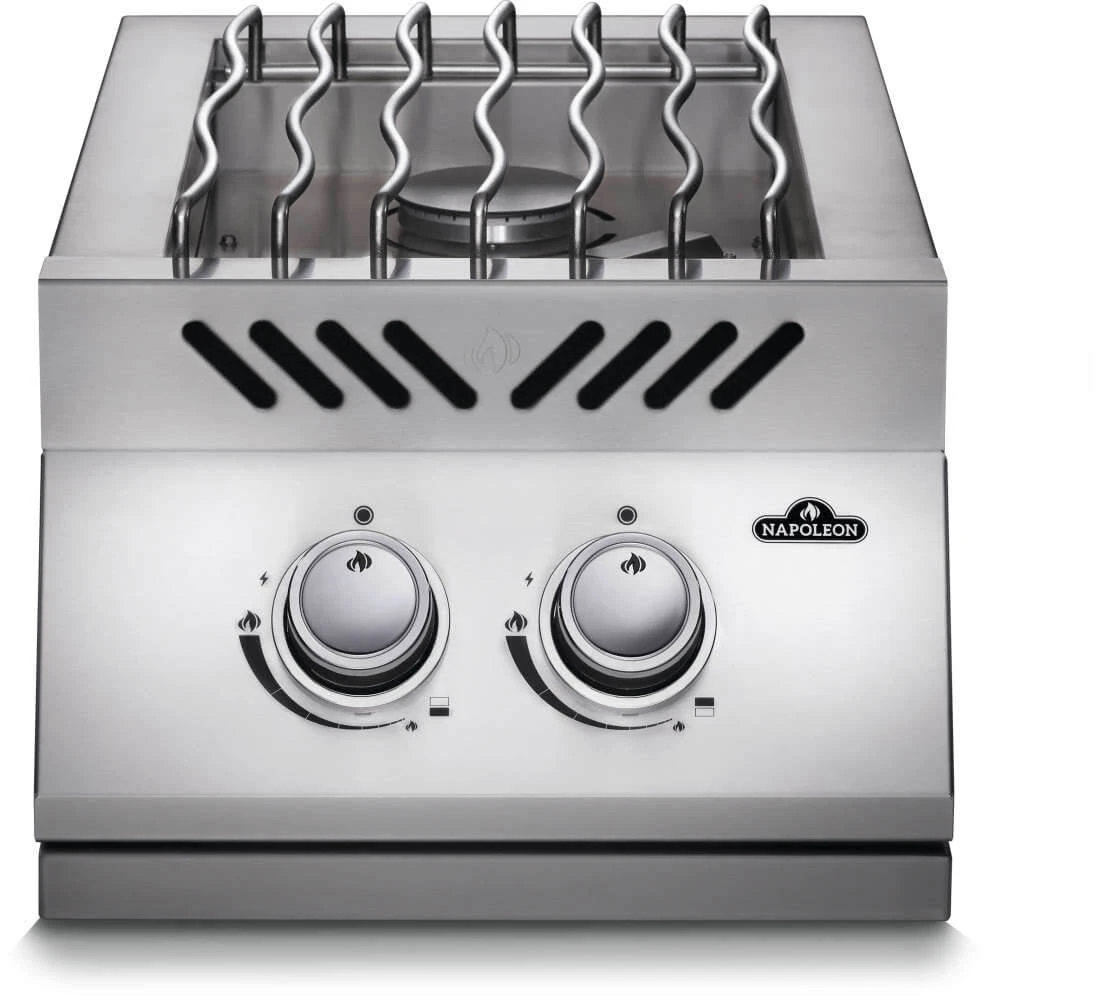 Built-in 500 Series Inline Dual Range Top Burner with Stainless Steel Cover BI12RTNSS