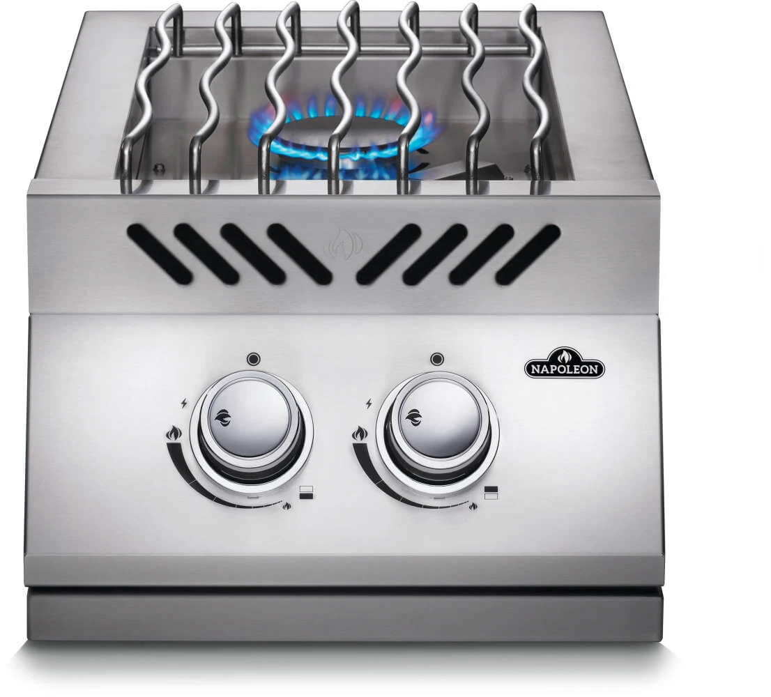 Built-in 500 Series Inline Dual Range Top Burner with Stainless Steel Cover BI12RTPSS