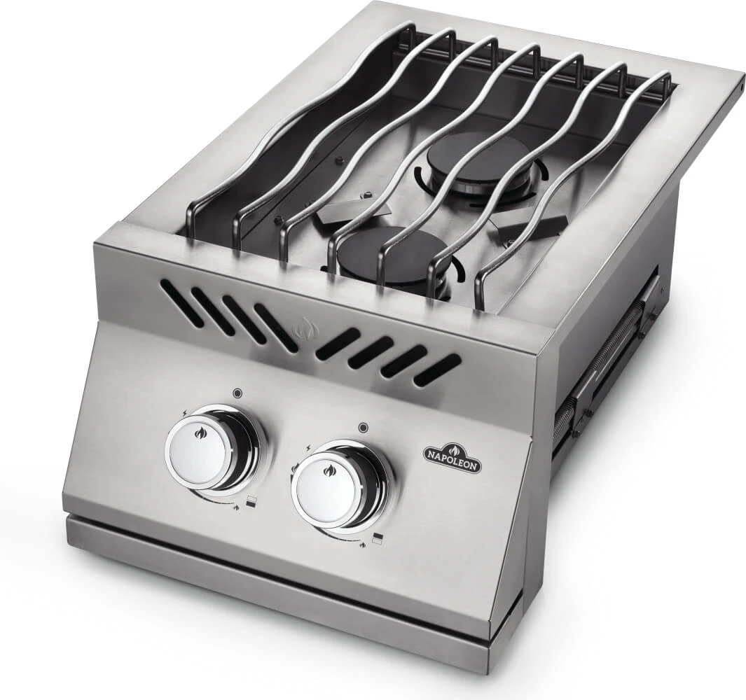 Built-in 500 Series Inline Dual Range Top Burner with Stainless Steel Cover BI12RTPSS