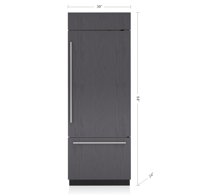 30" Classic Over-and-Under Refrigerator/Freezer - Panel Ready BI30UO
