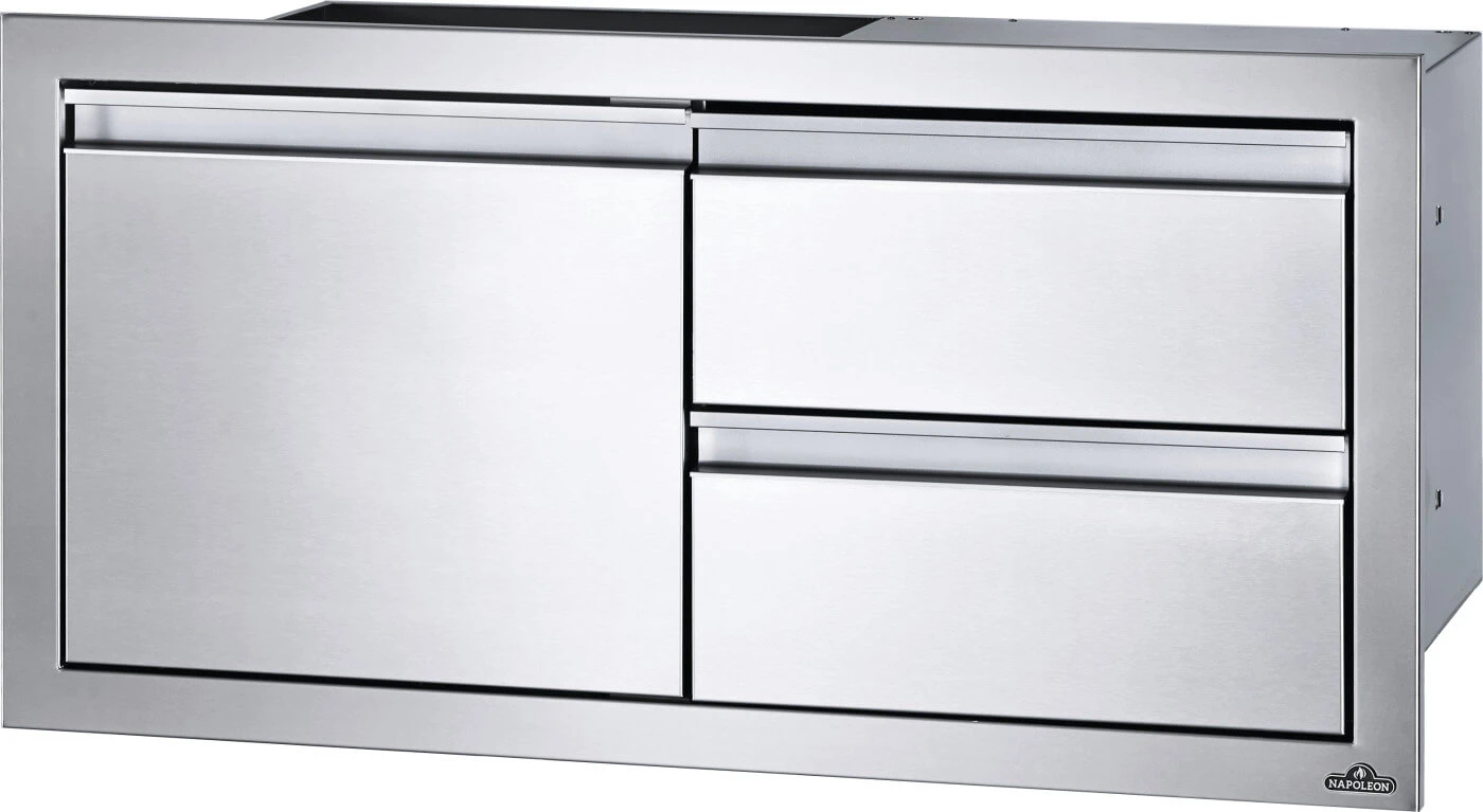 36 x 16 inch Single Door & Double Drawer Combo BI36161D2DR