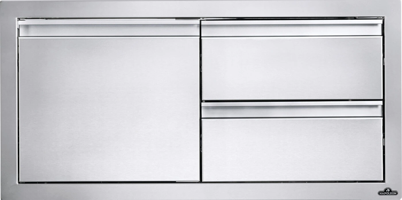 36 x 16 inch Single Door & Double Drawer Combo BI36161D2DR
