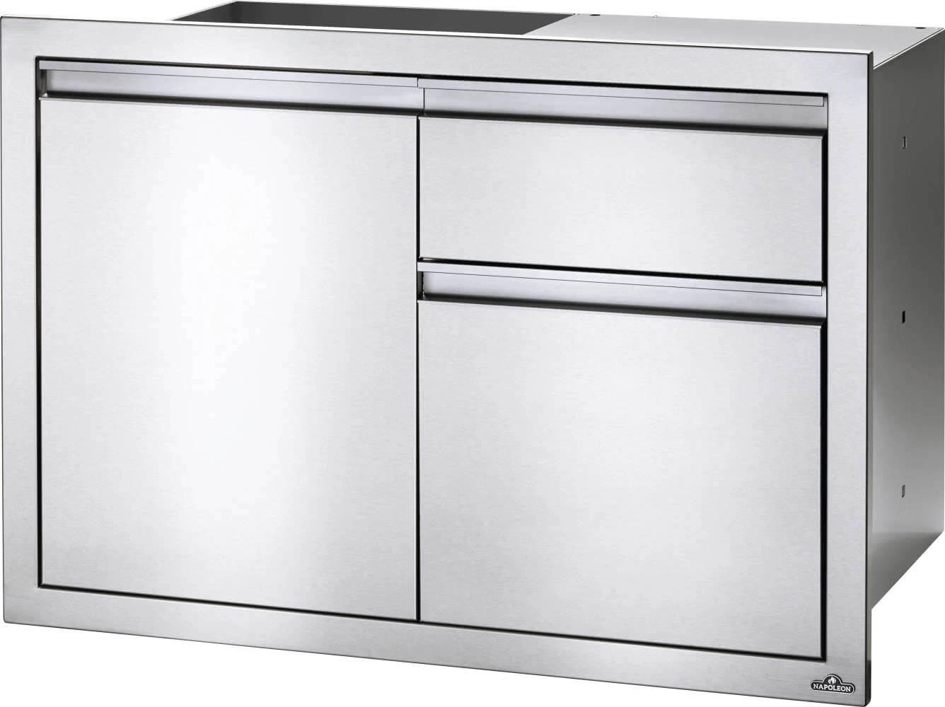 36 x 24 inch Single Door & Waste Bin Drawer and Waste Bin Drawer BI36241D1W
