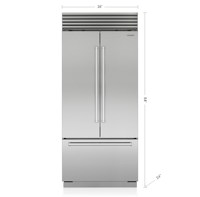 36" Classic French Door Refrigerator/Freezer BI36UFDS