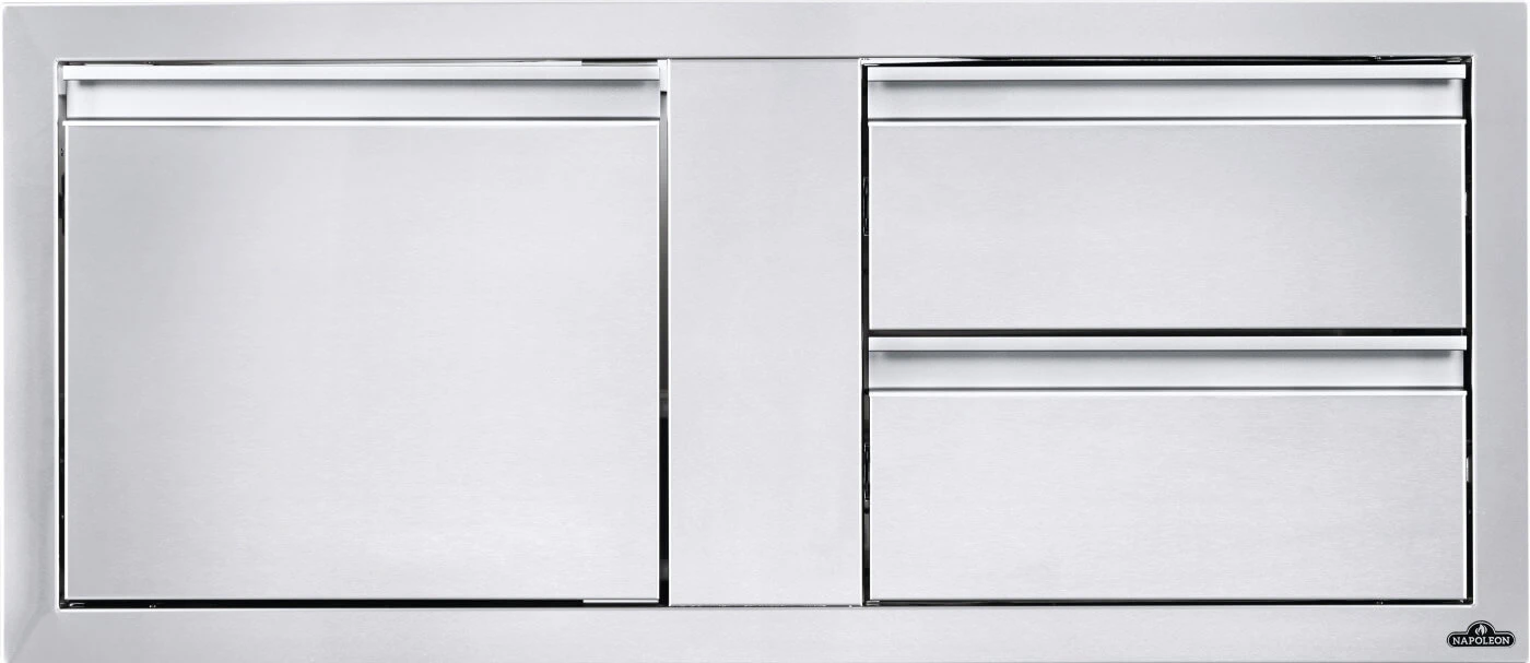 42 x 16 inch Single Door & Double Drawer Combo BI42161D2DR