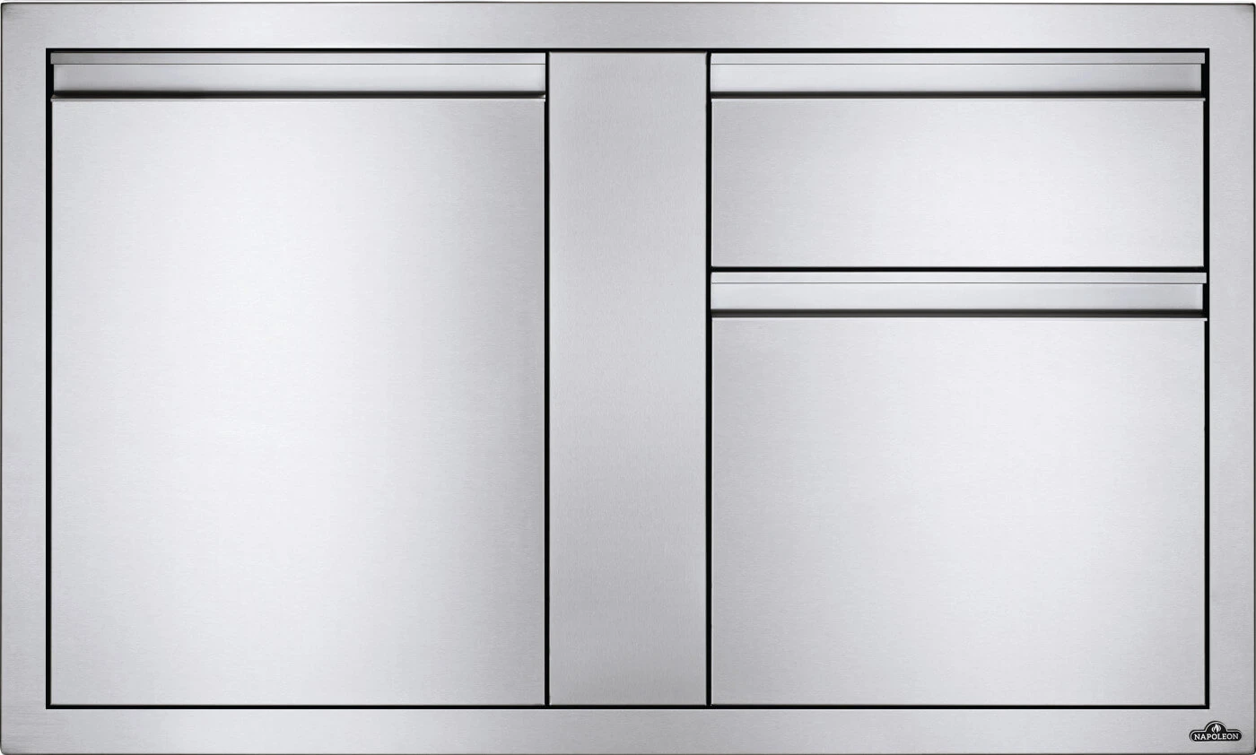 42 x 24 inch Large Single Door & Standard Drawer and Standard Drawer BI42241D2DR