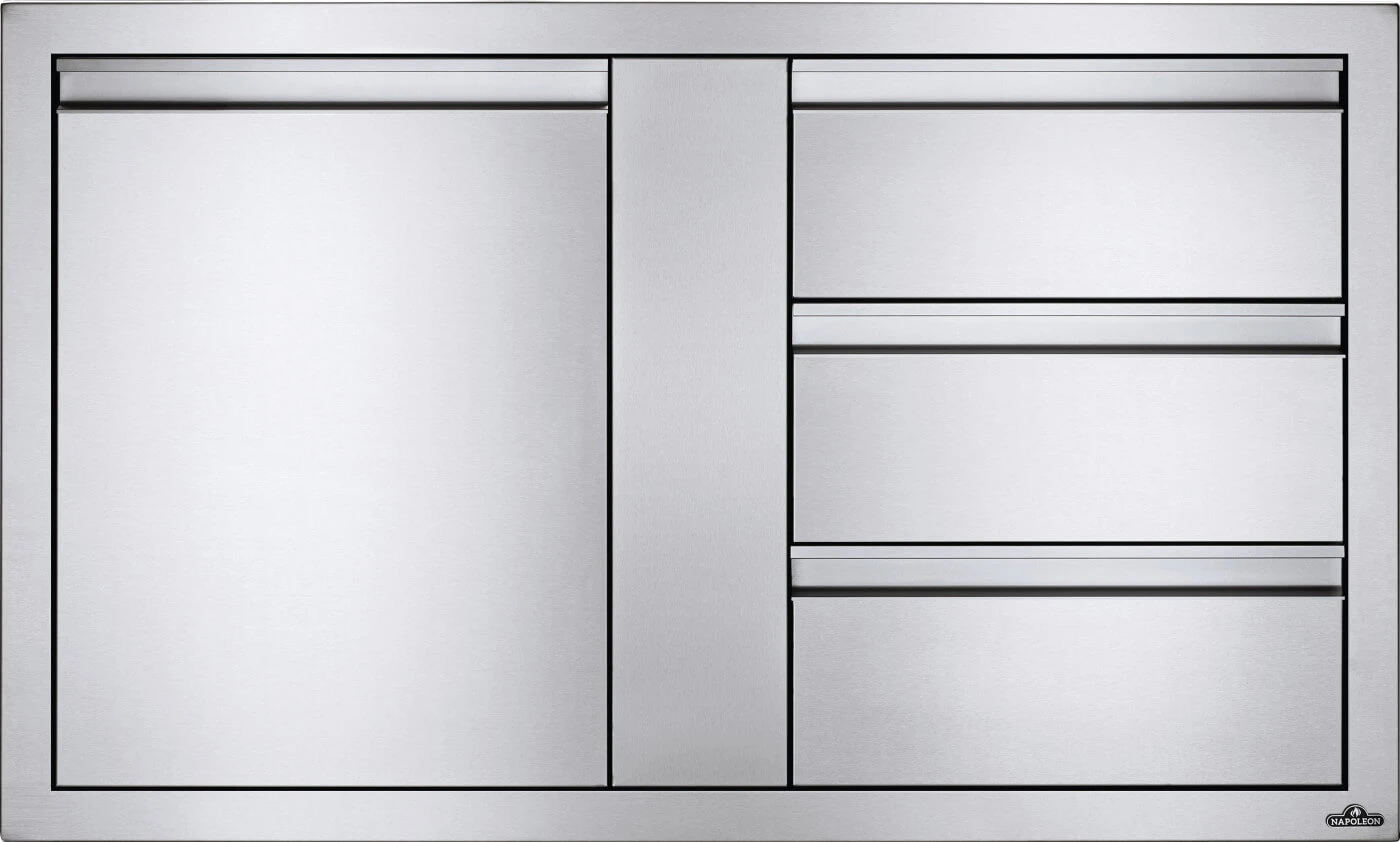 42 x 24 inch Large Single Door & Triple Drawer and Triple Drawer BI42241D3DR