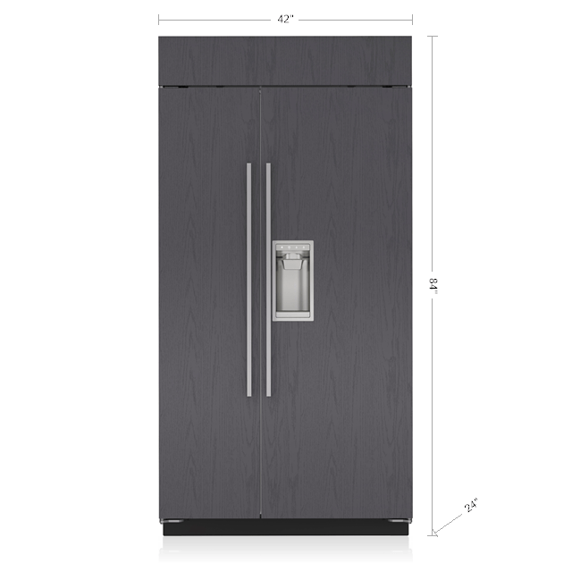 42" Classic Side-by-Side Refrigerator/Freezer with Dispenser - Panel Ready BI42SDO
