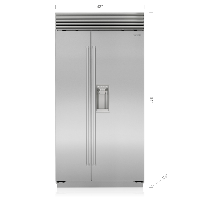 42" Classic Side-by-Side Refrigerator/Freezer with Dispenser BI42SDSPH