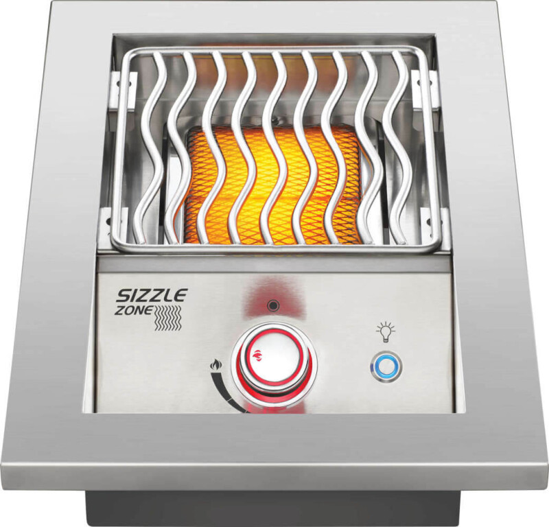 Built-in 700 Series Single Infrared Burner with Stainless Steel Cover BIB10IRNSS