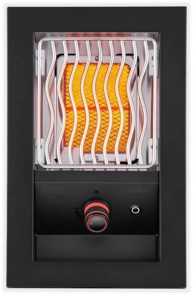 Built-in 700 Series Single Infrared Burner with Matte Black Cover BIB10IRPMK