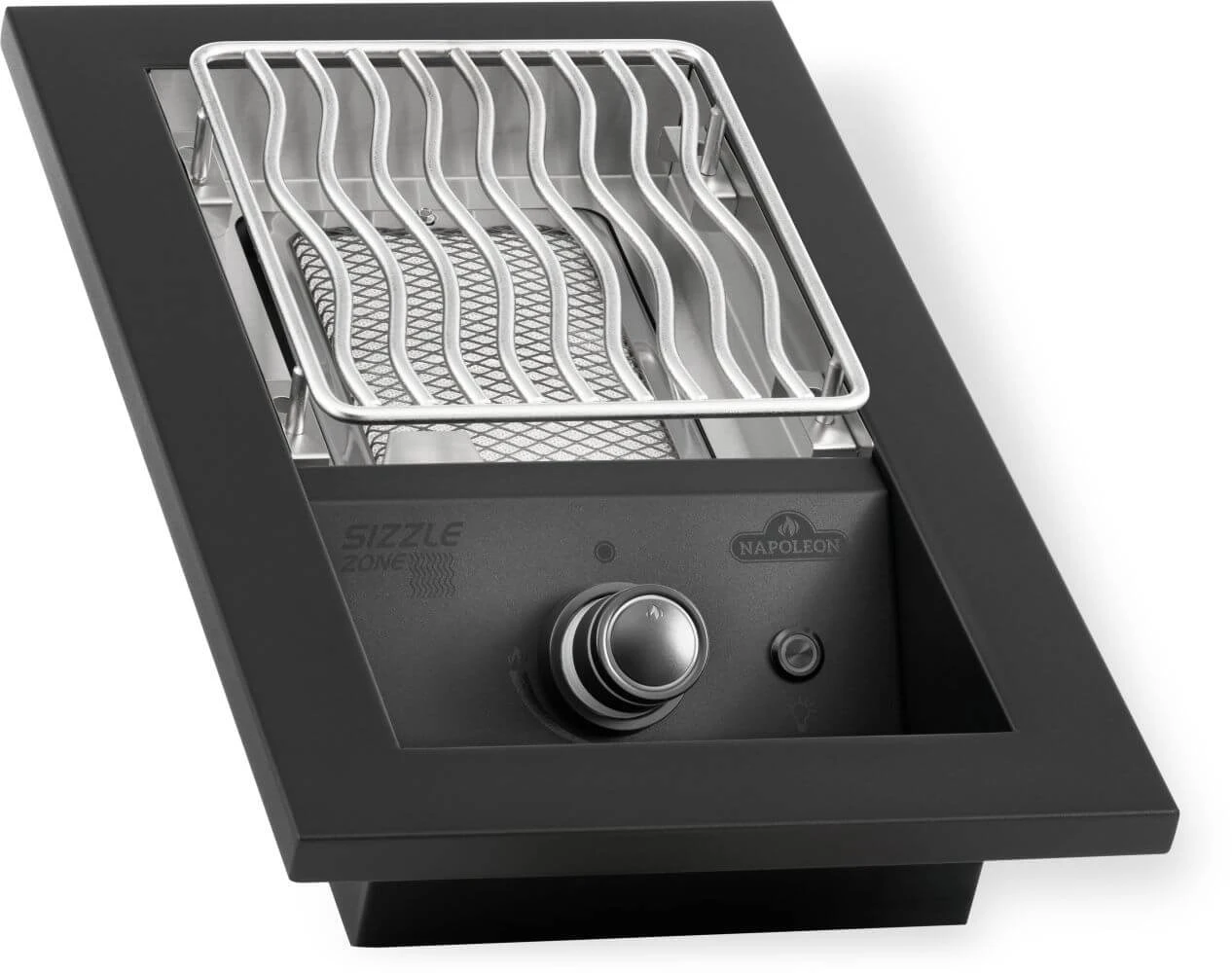 Built-in 700 Series Single Infrared Burner with Matte Black Cover BIB10IRPMK