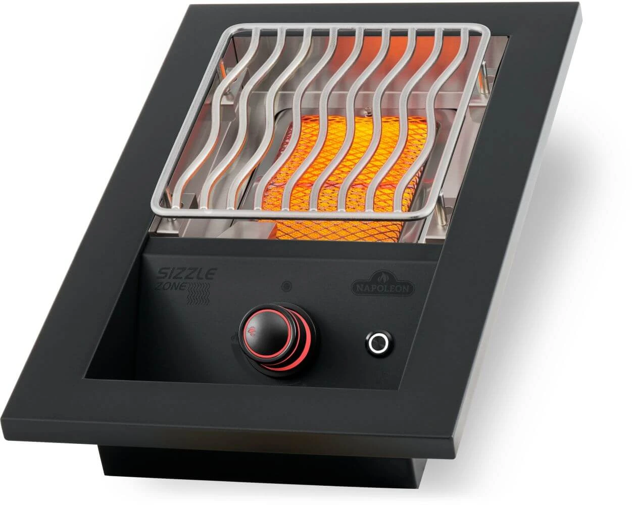 Built-in 700 Series Single Infrared Burner with Matte Black Cover BIB10IRPMK